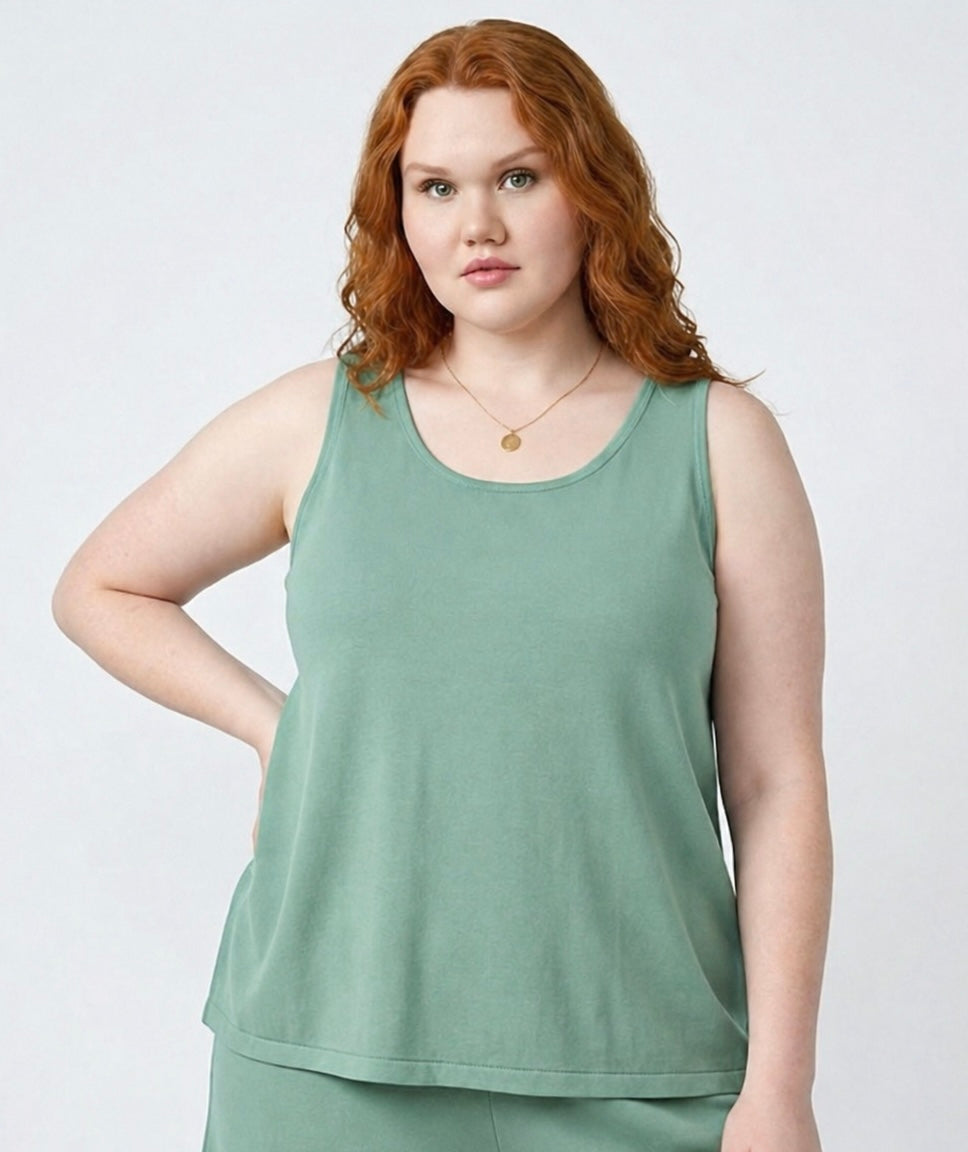 Signature bamboo singlet top
