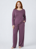 Pyjama Set with Pockets – Dusty Plum