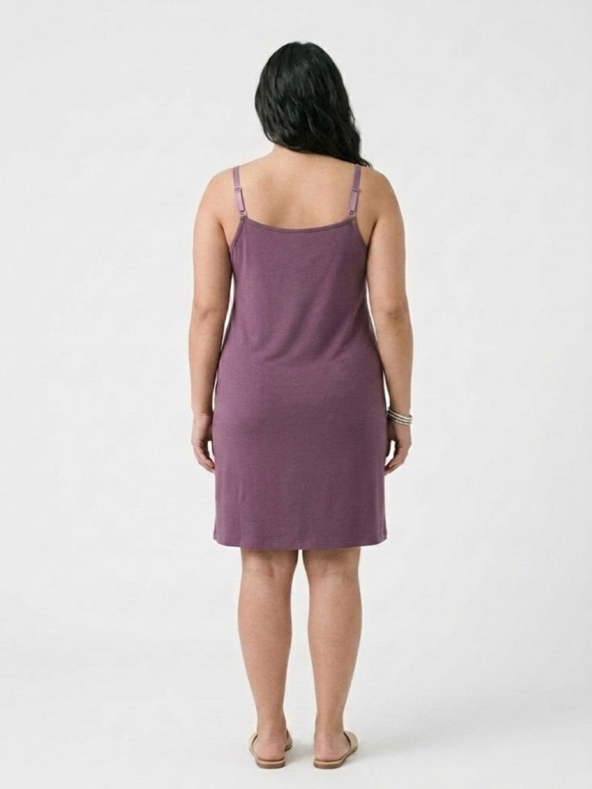 Slinky Dress Dusty Plum