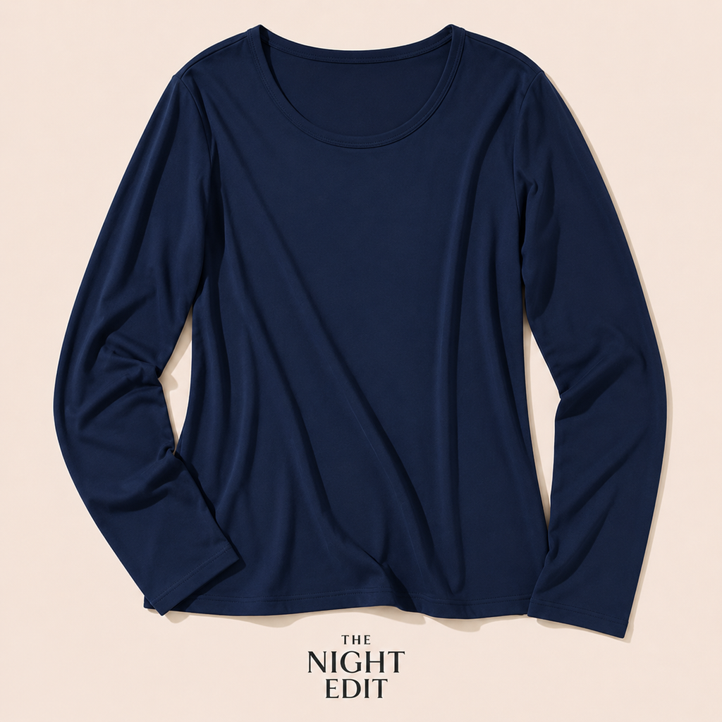 Signature bamboo long sleeve top