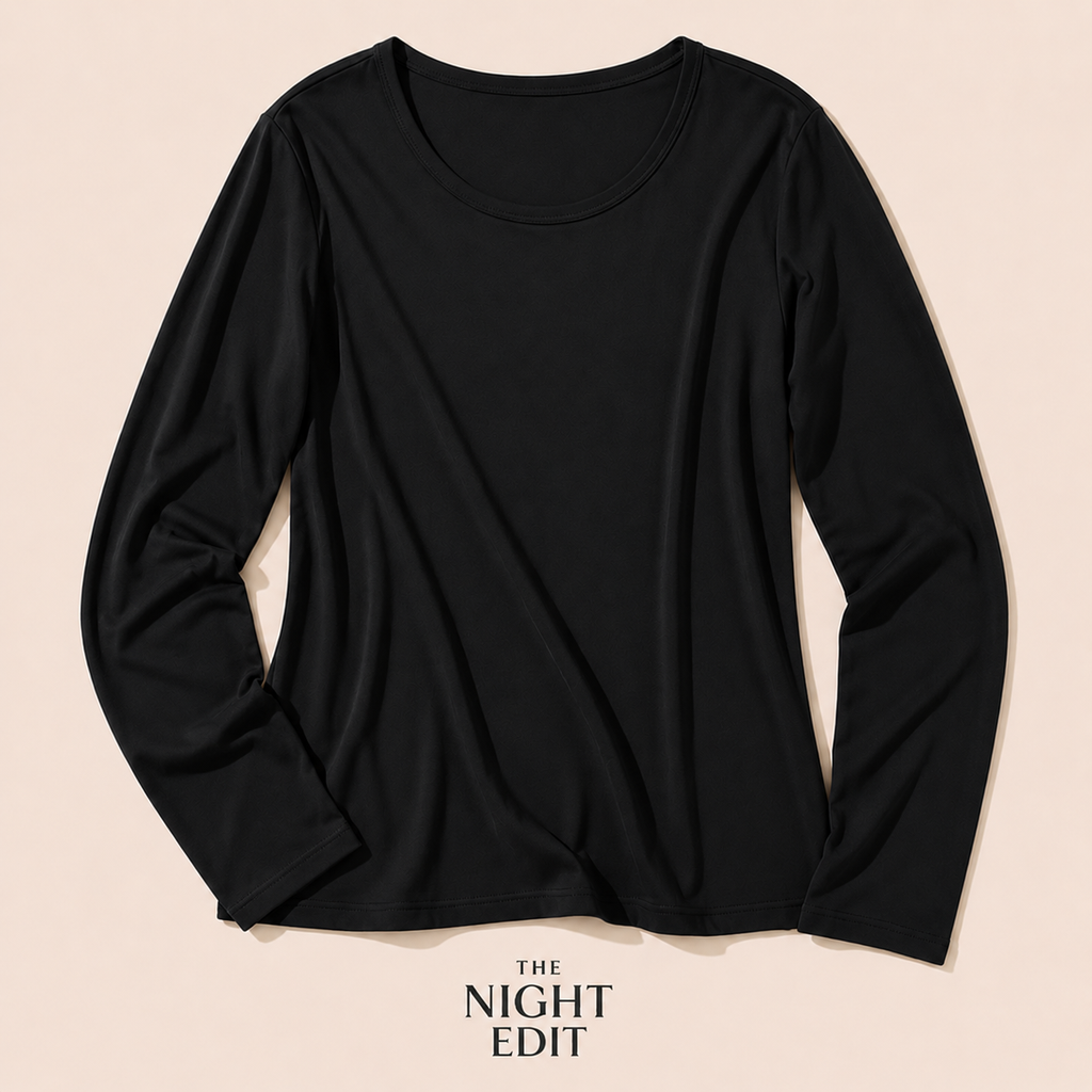 Signature bamboo long sleeve top
