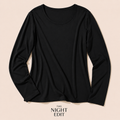 Signature bamboo long sleeve top