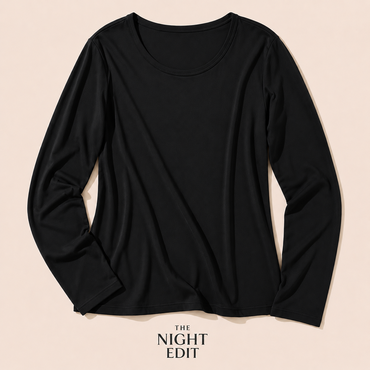 Signature bamboo long sleeve top