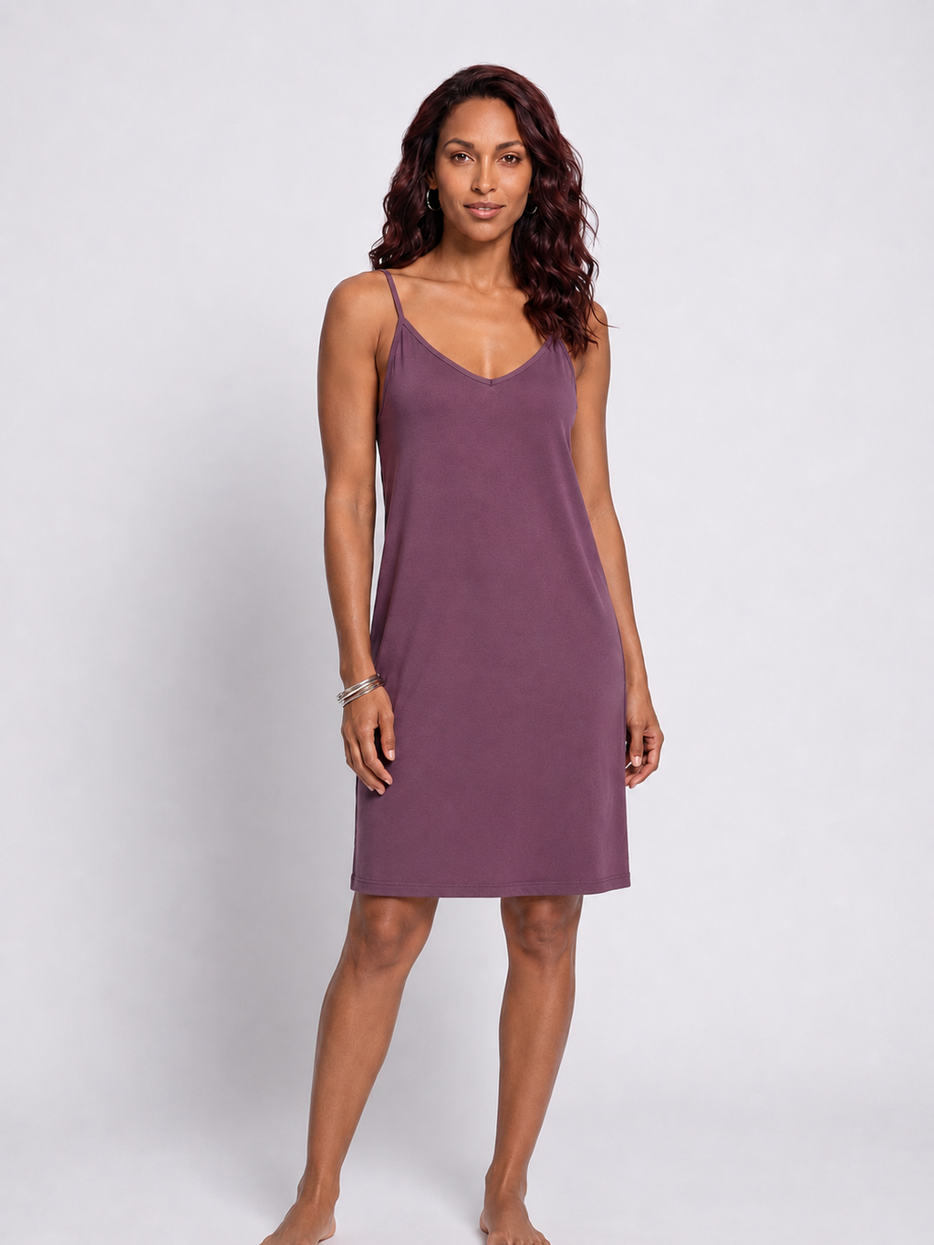 Slinky Dress Dusty Plum