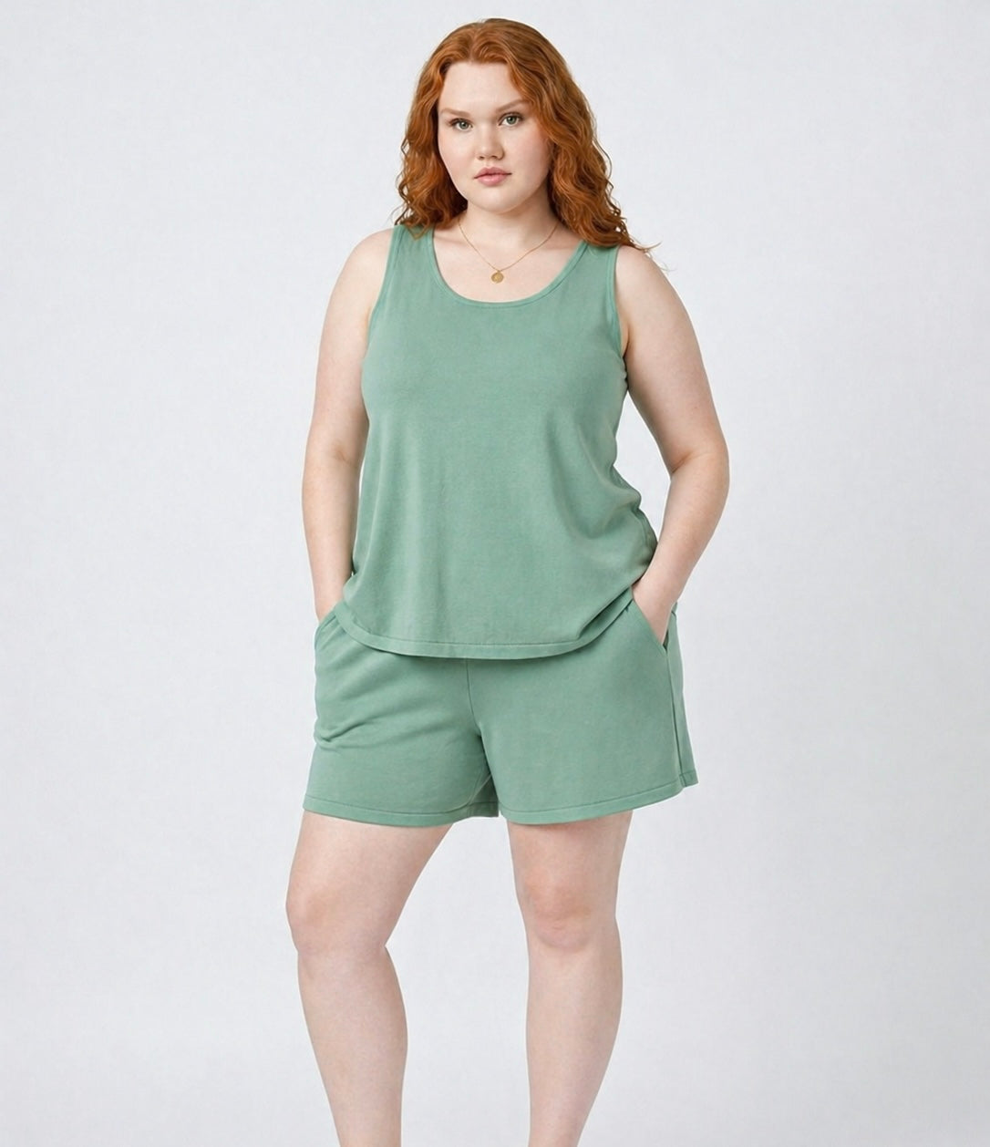 Singlet & Shorts Set with Pockets