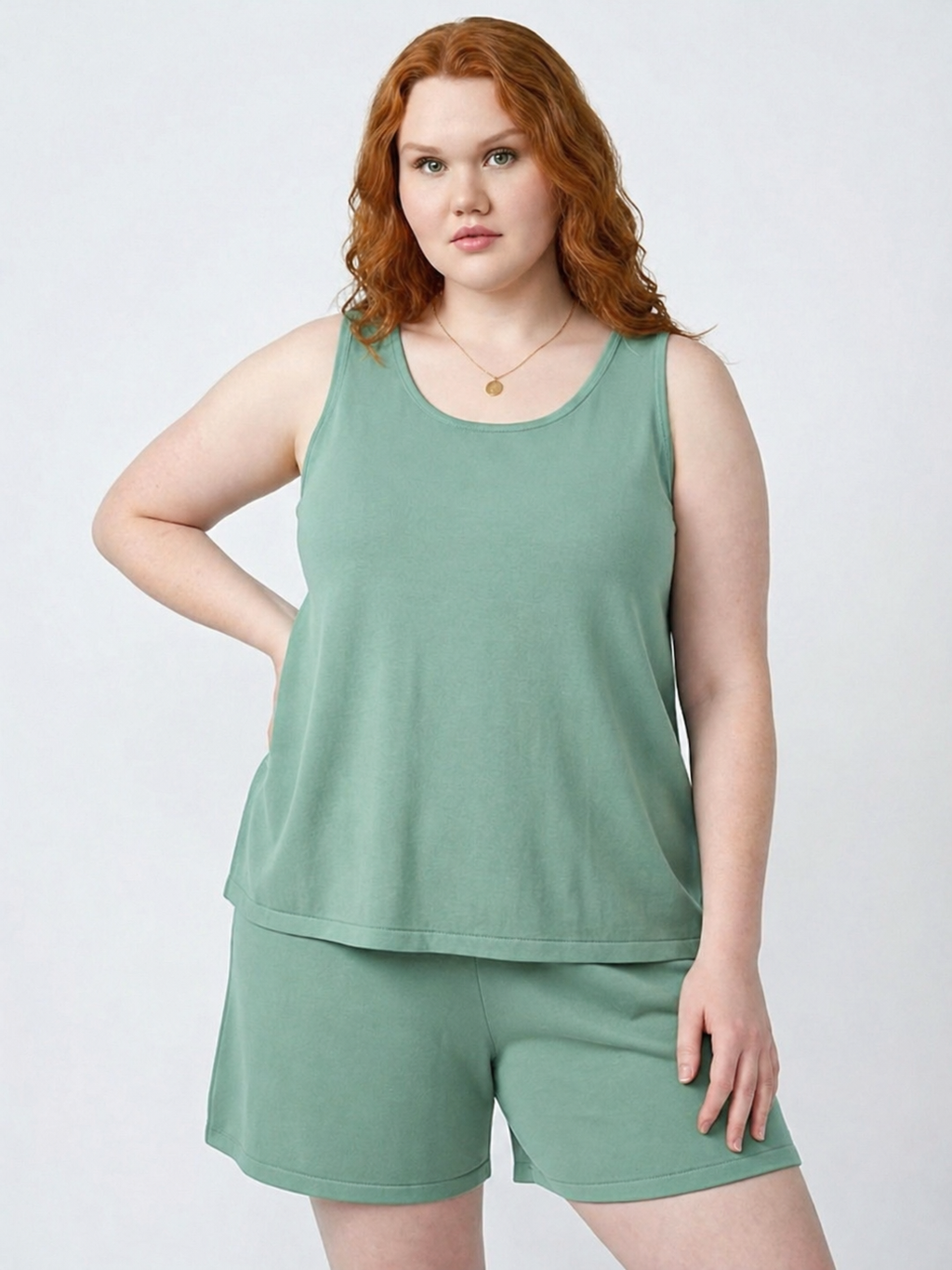 Singlet & Shorts Set with Pockets